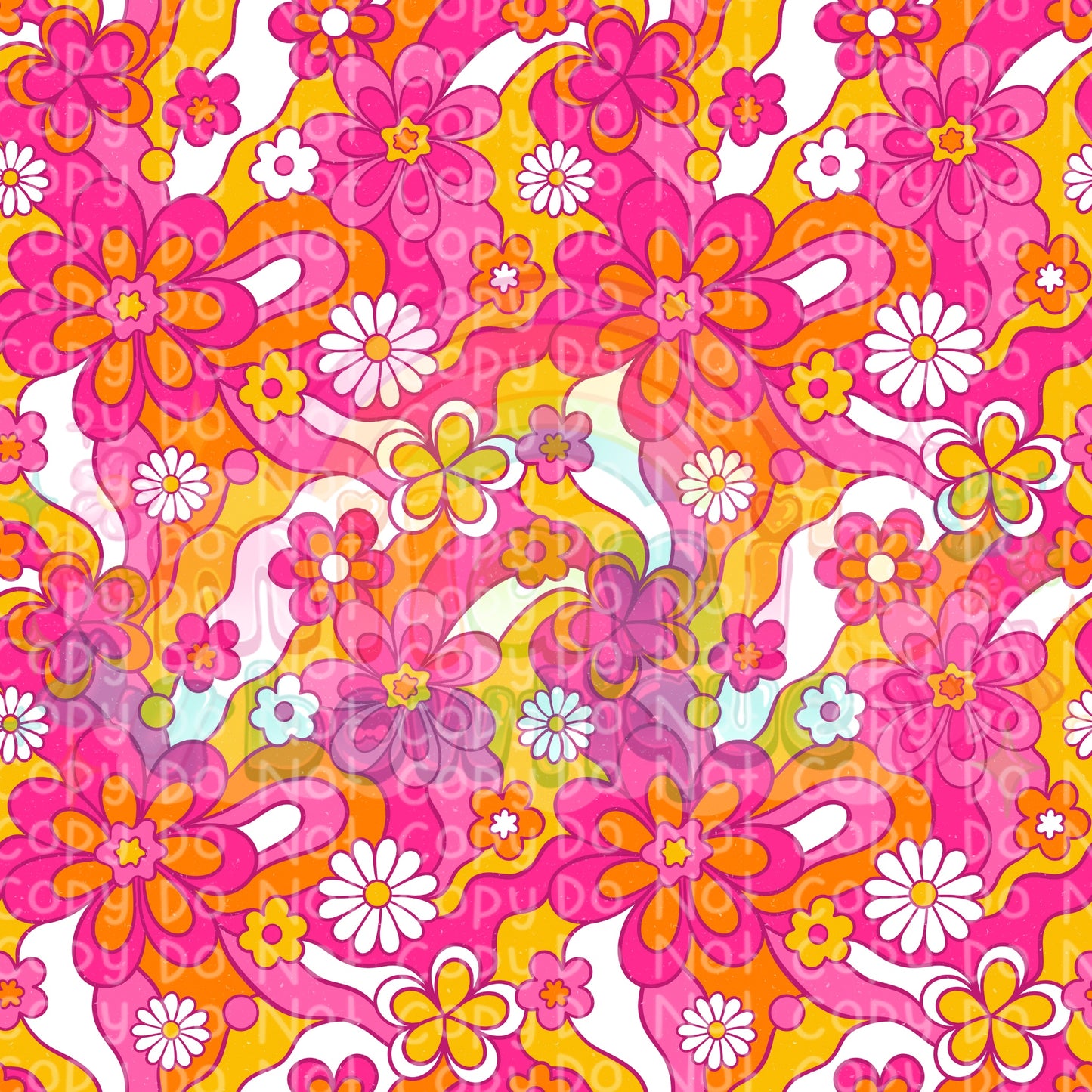 Retro Floral Pink