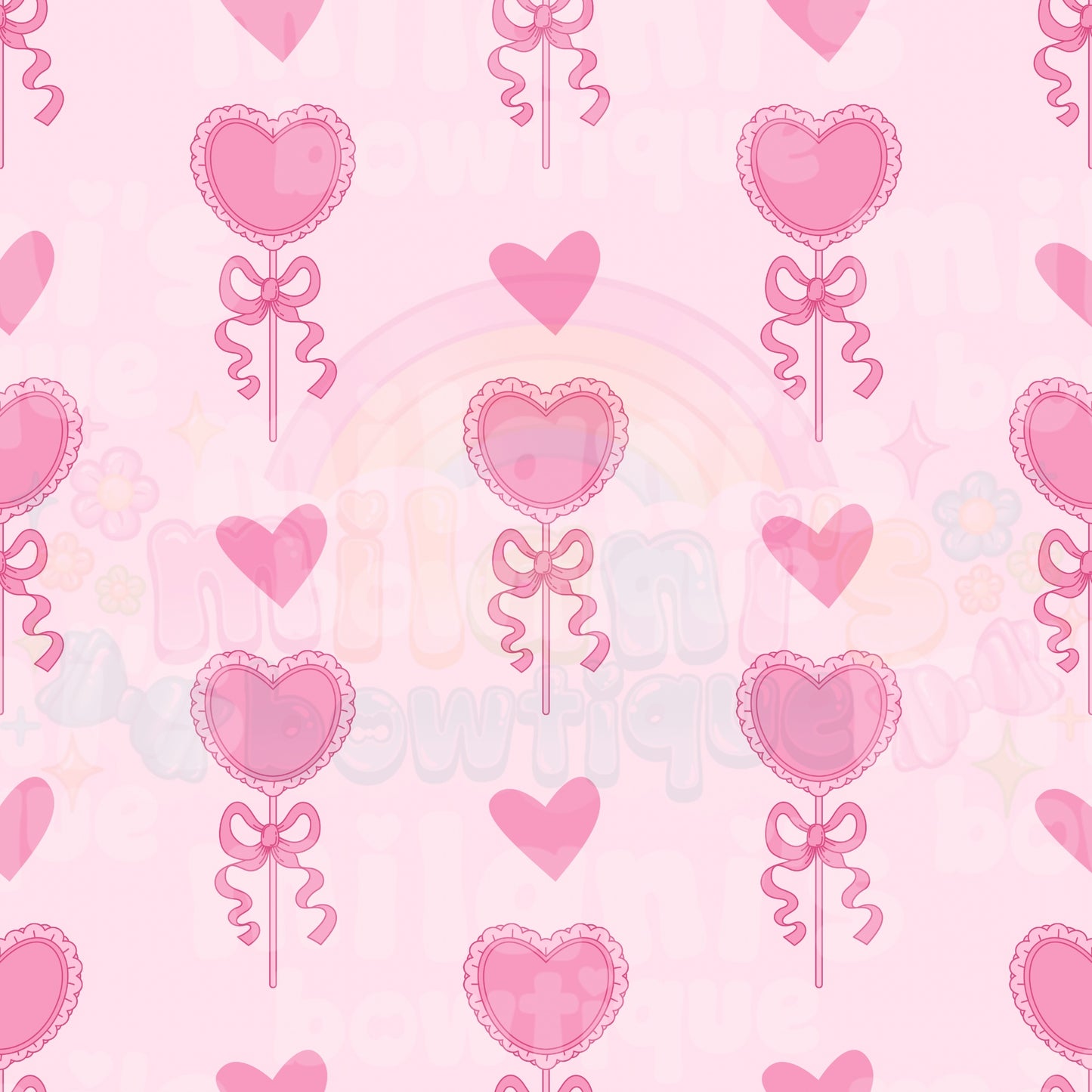 Heart Ribbon Lollipop