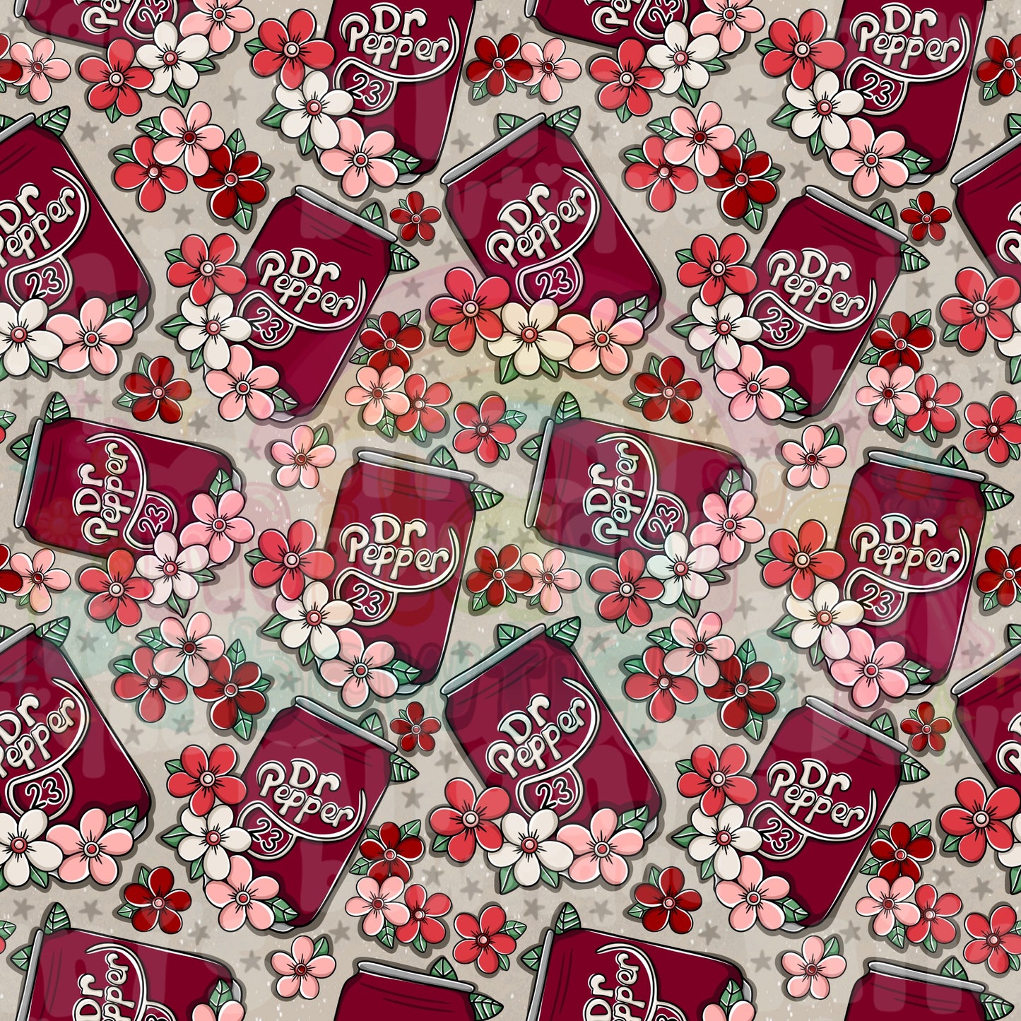 Maroon Soda Floral