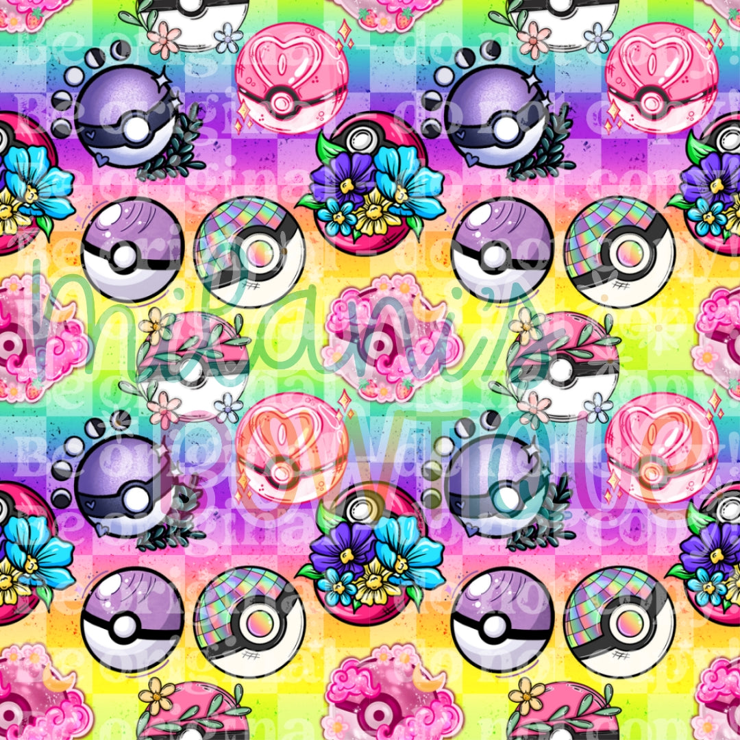 Catch Them All Floral