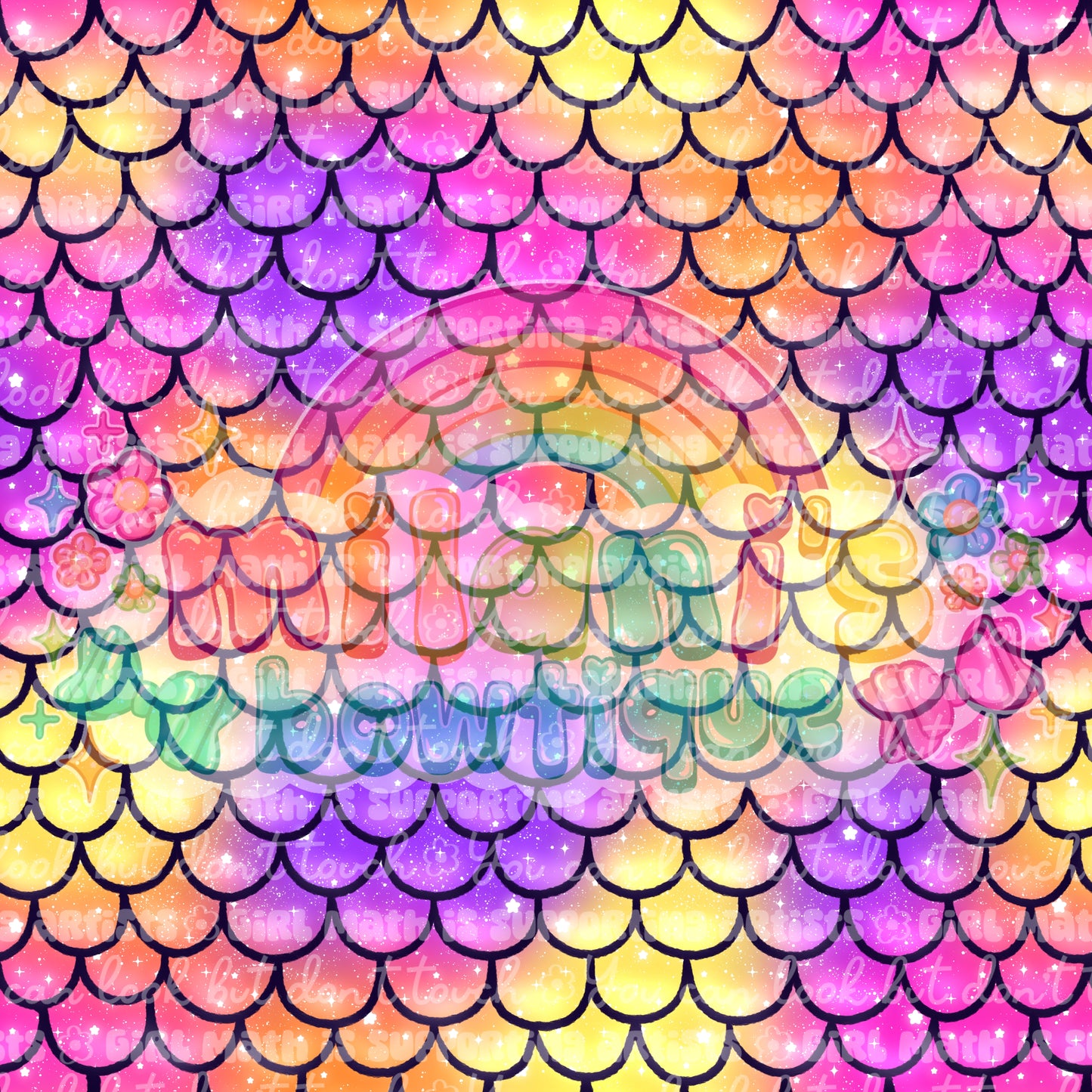 Bright Mermaid Scales