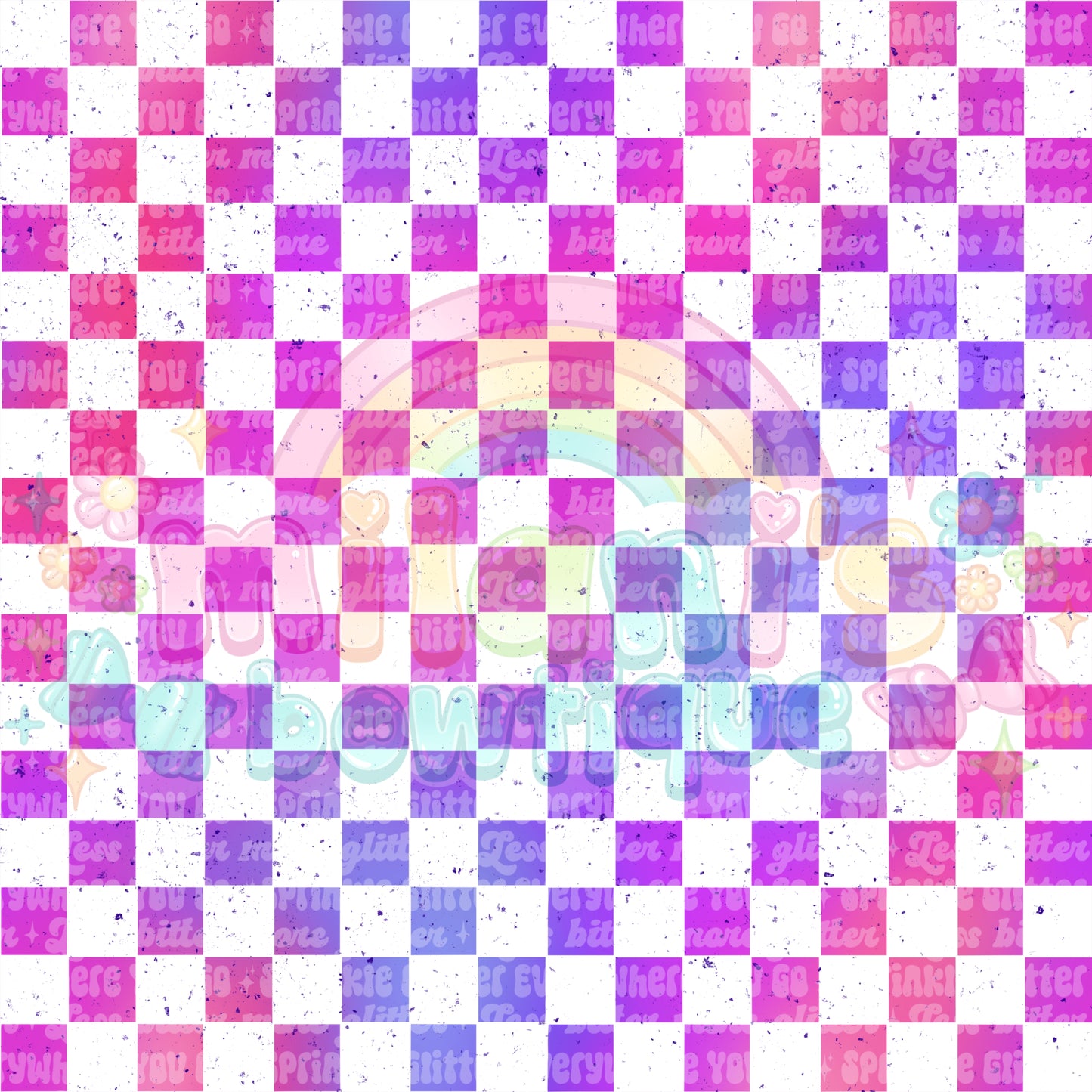 Purple Ombre Checkers