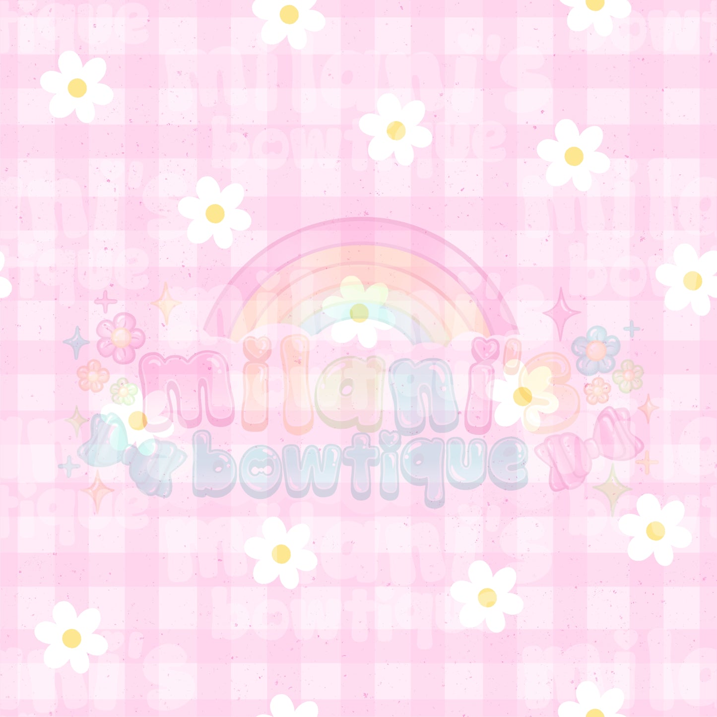 Gingham Flowers