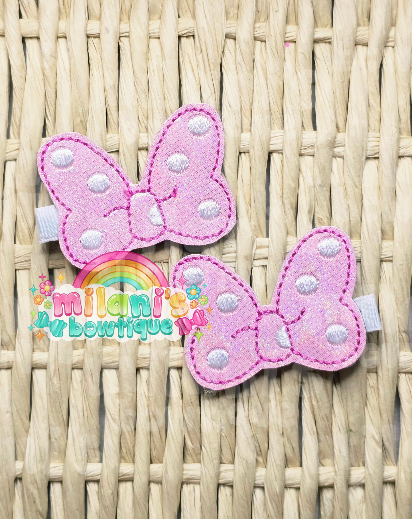 Pink Mouse Bow