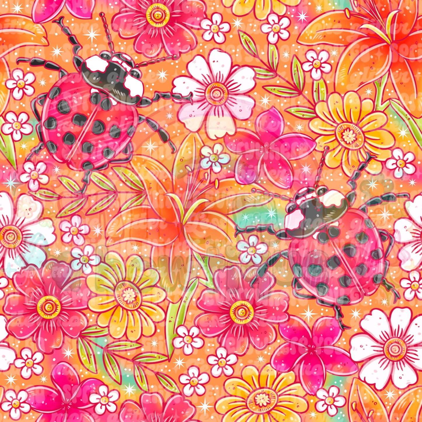 Ladybug Floral