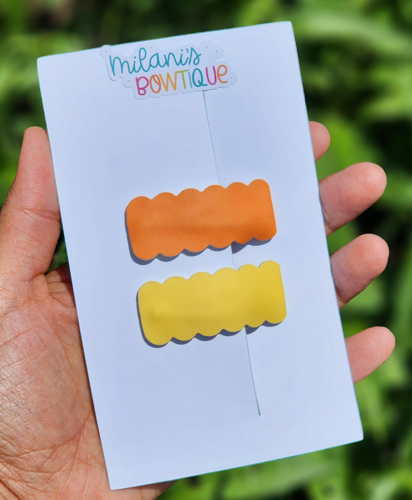 Orange Color Changing Bows