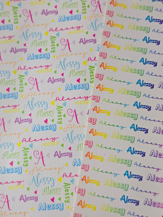 Custom Name Wristlet