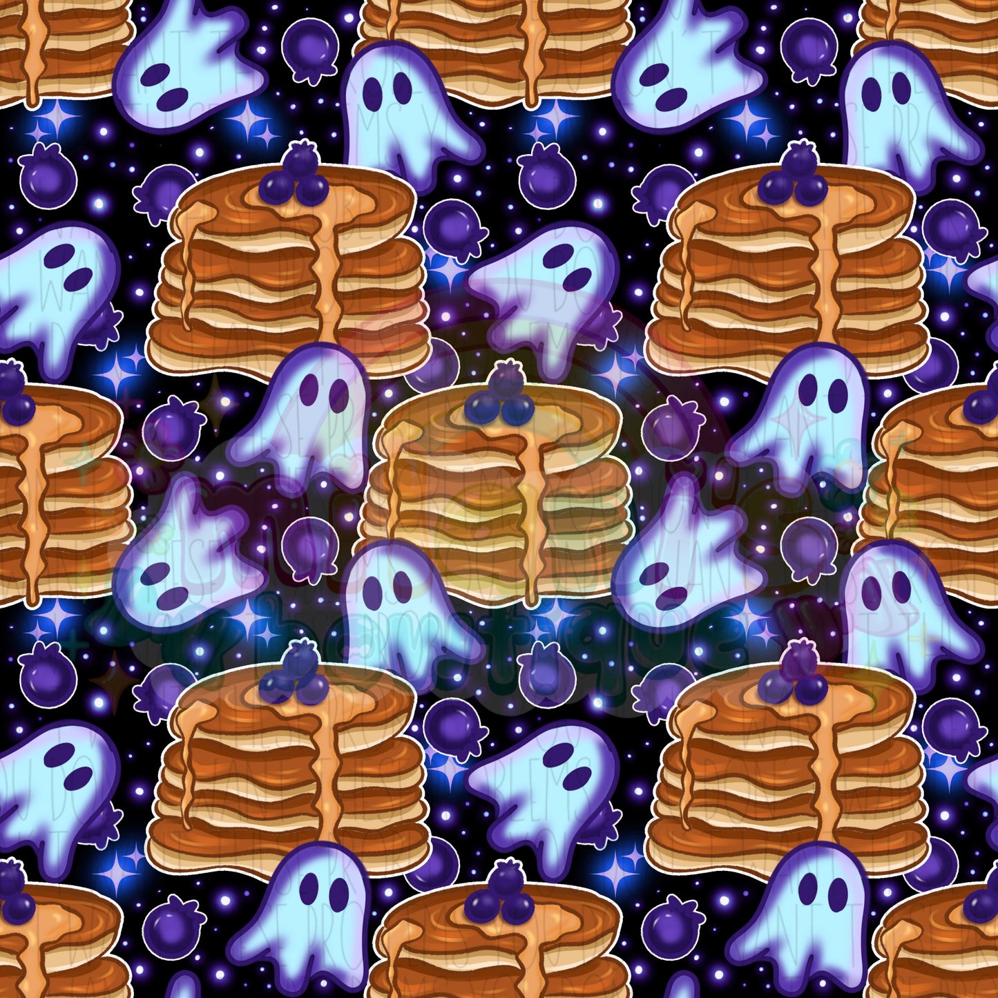 Boo-berry Pancakes