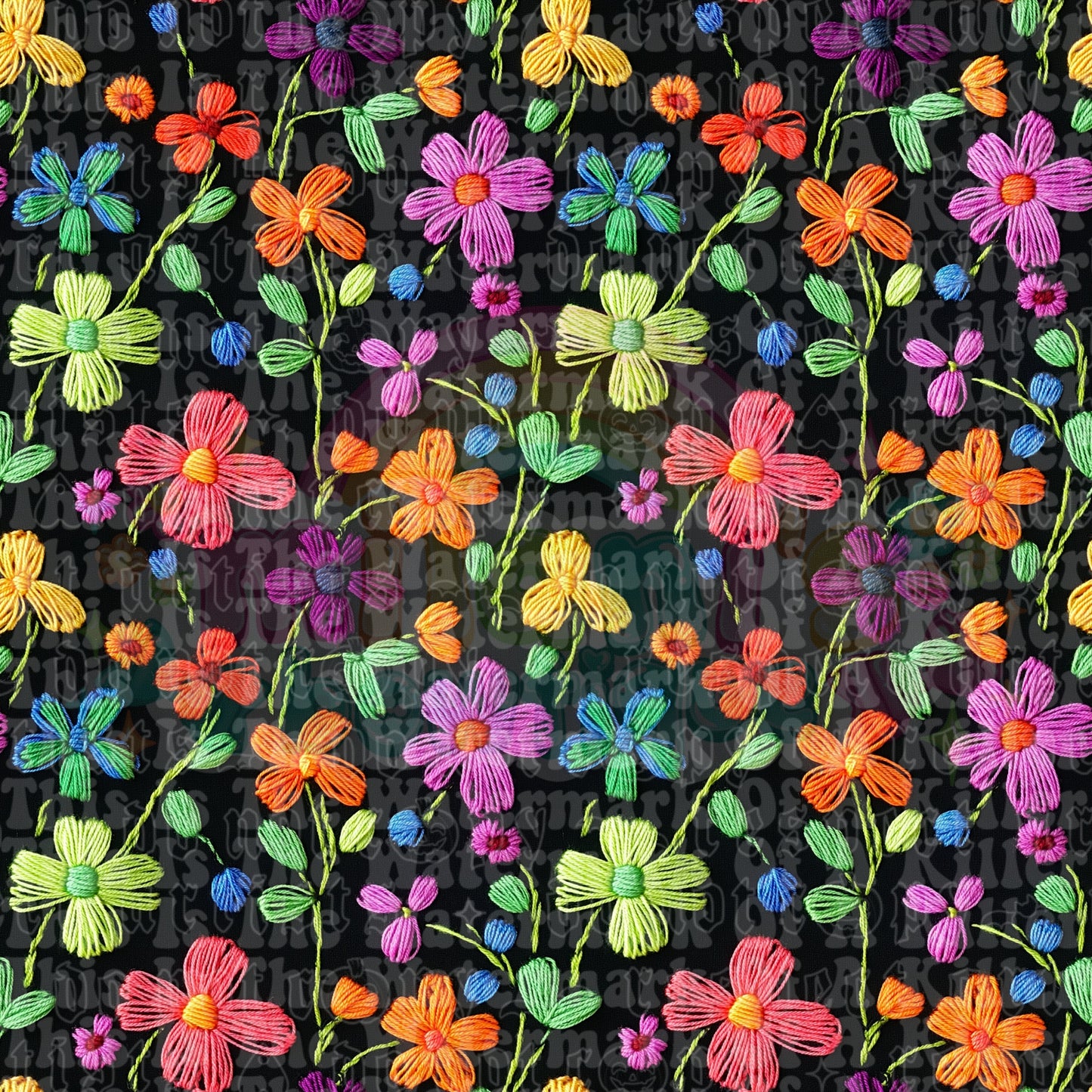 Neon Night Floral
