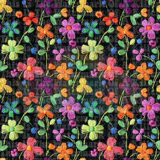Neon Night Floral