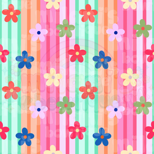 Floral Stripes