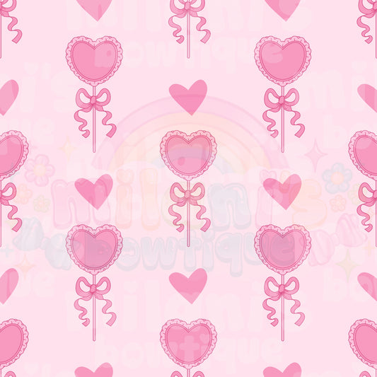 Heart Ribbon Lollipop