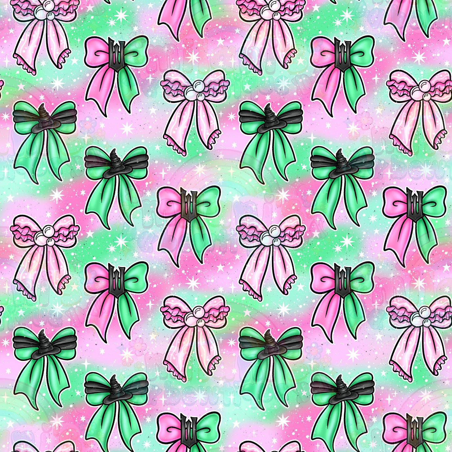 Tie-dye Witch Bows