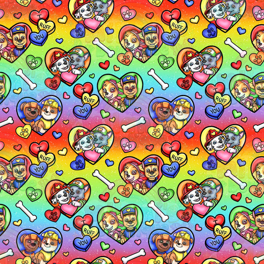 Patrol Vday Hearts Rainbow