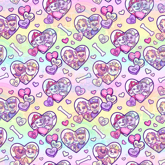 Patrol Vday Hearts Pastel