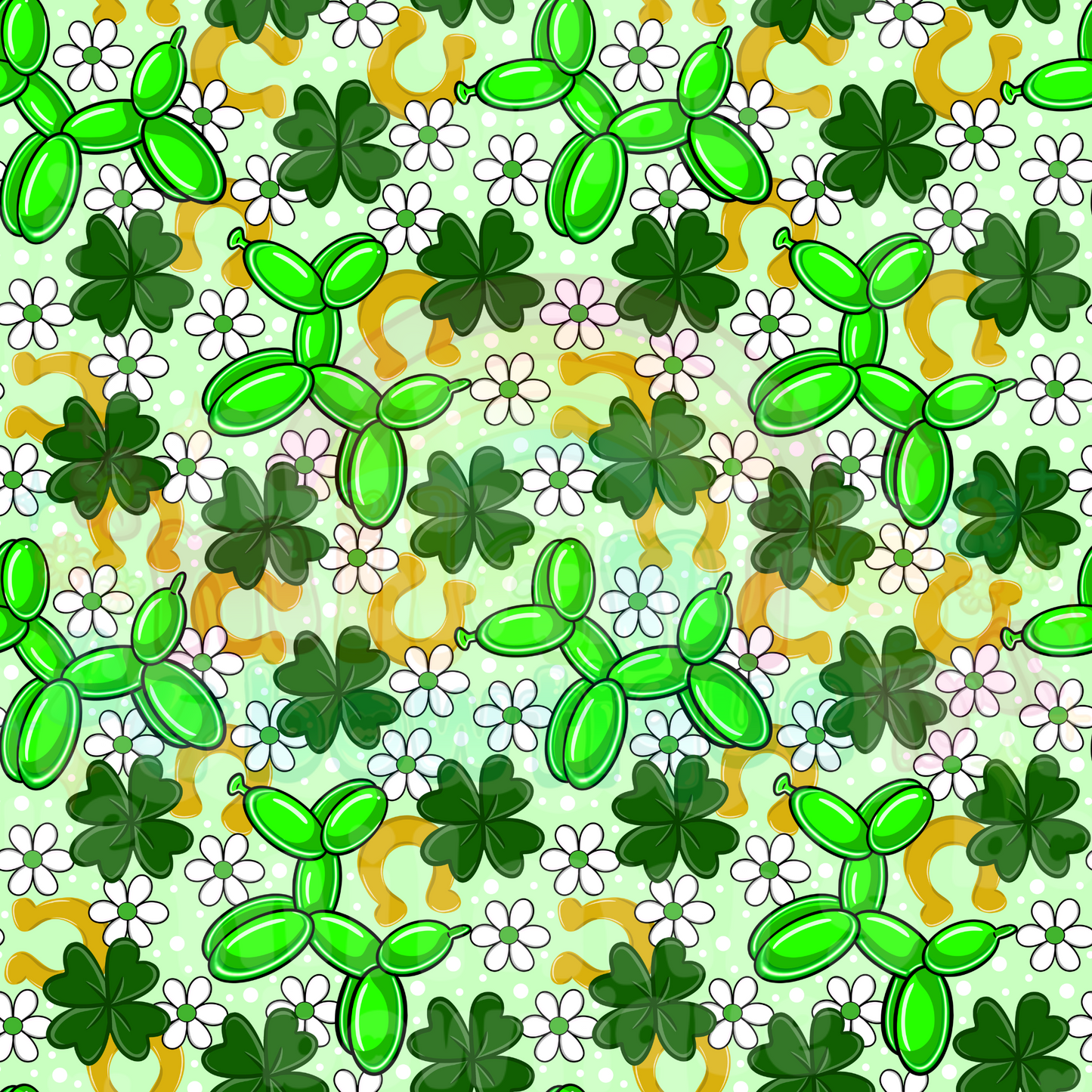 Shamrock Balloon Dogs