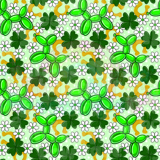 Shamrock Balloon Dogs