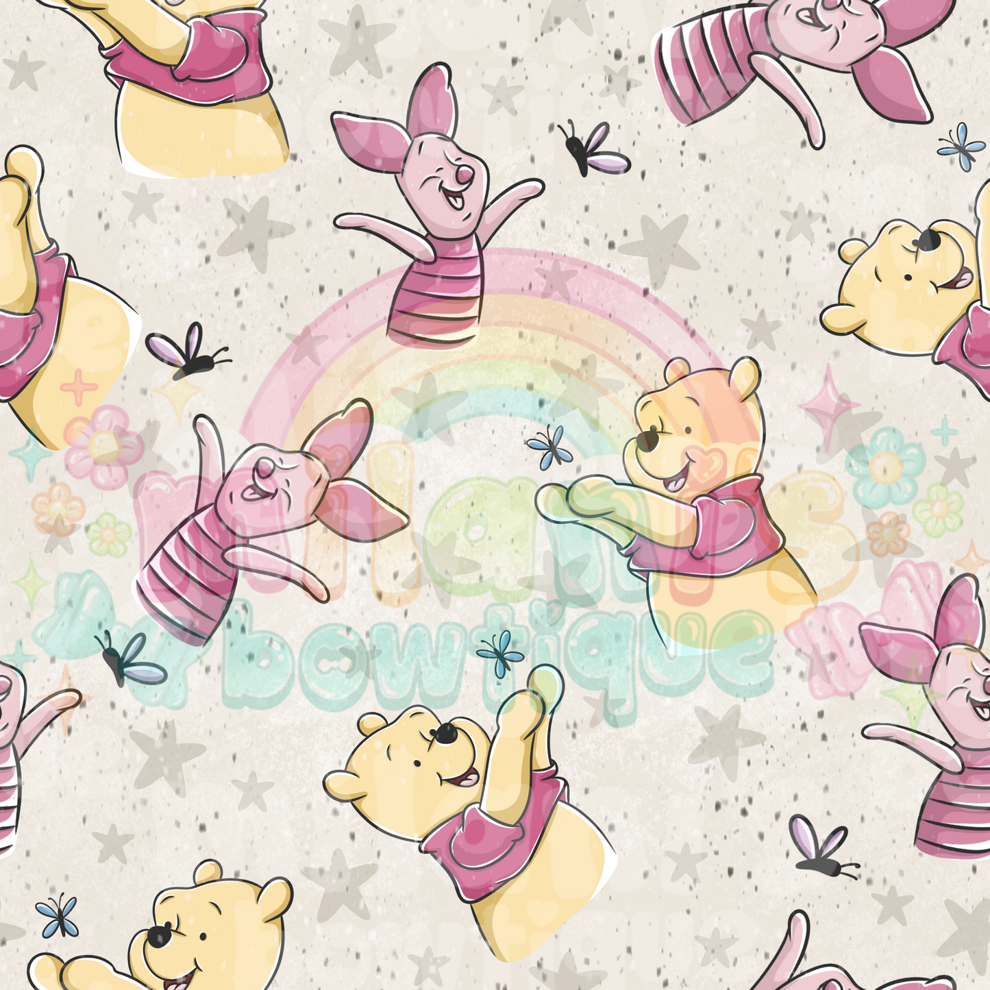 Yellow Bear & Pink Pig
