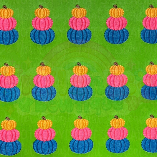 Neon Pumpkin Stack