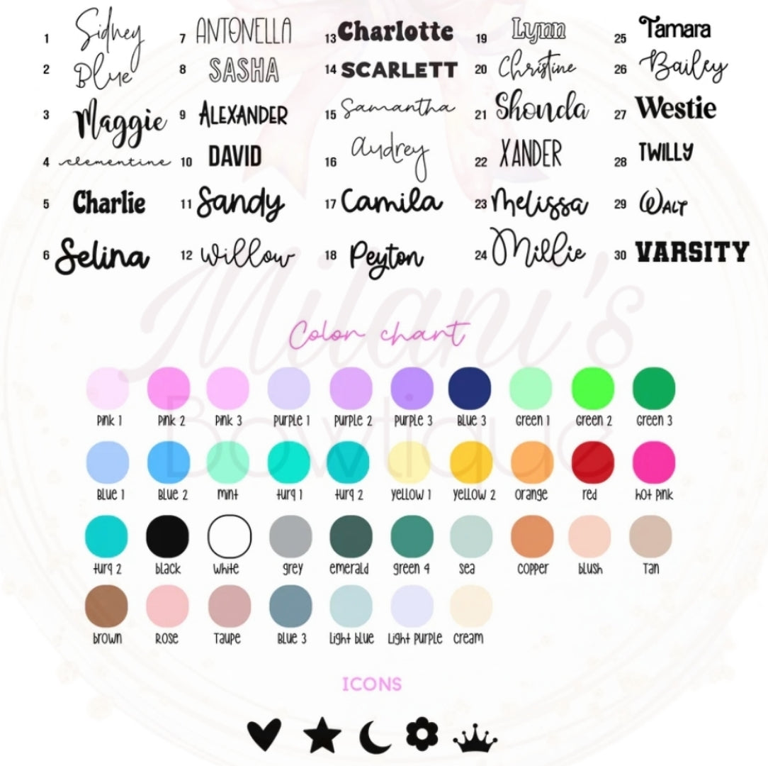 Personalized Pinwheel Bow