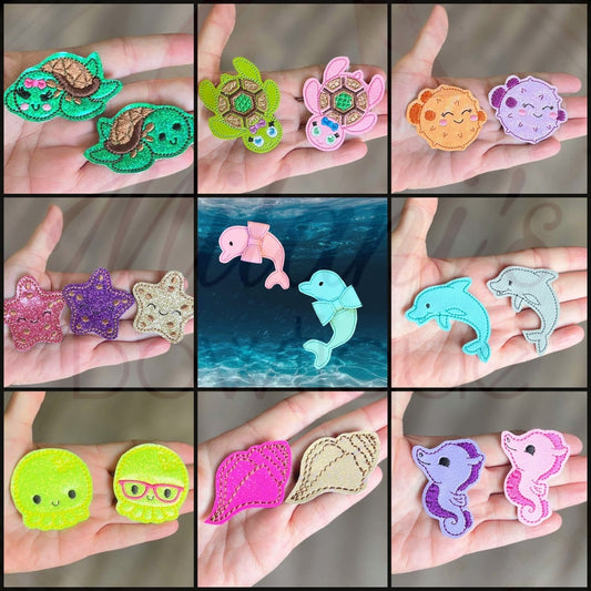 Under the Sea Feltie Clips