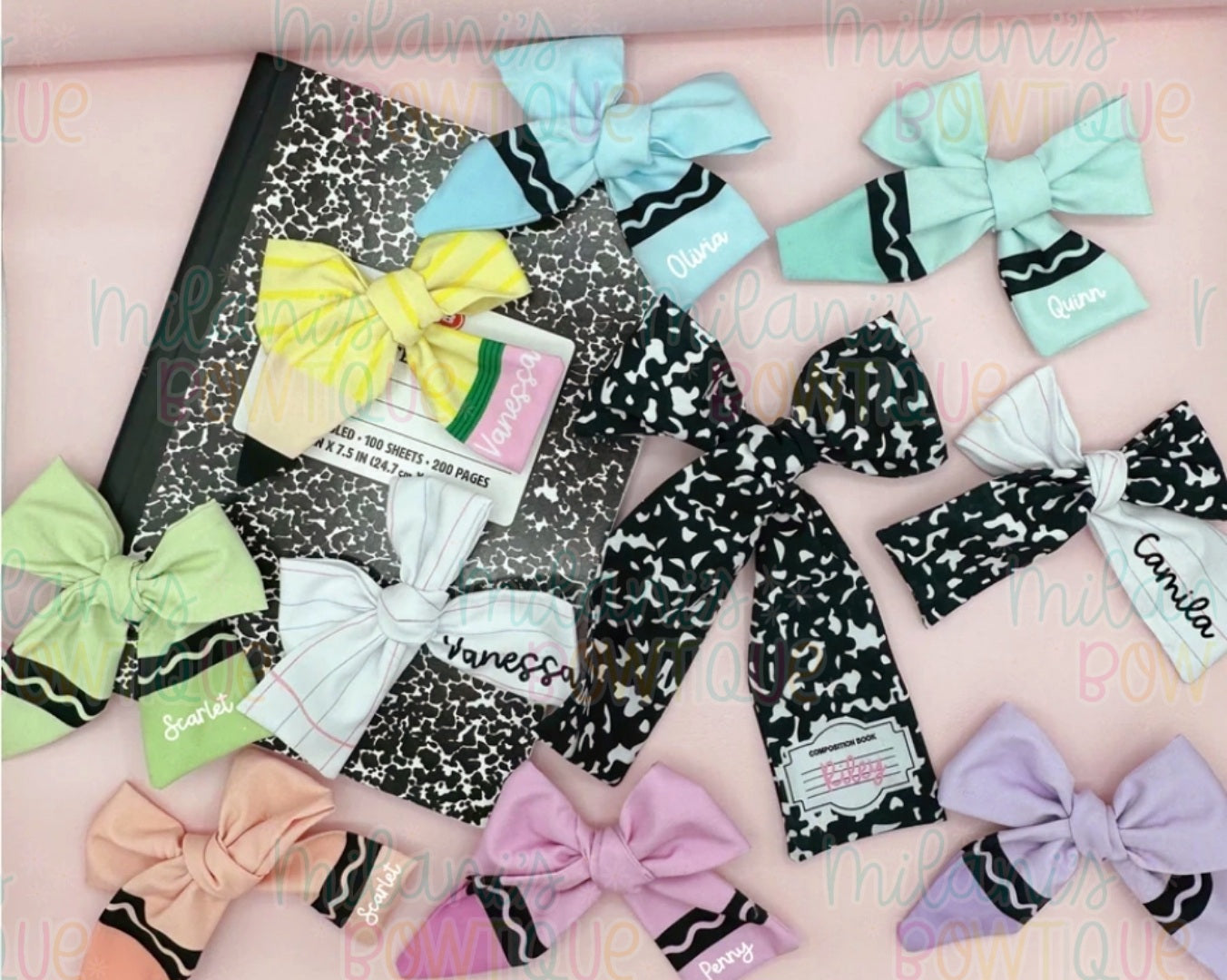 Custom BTS Fabric Bows