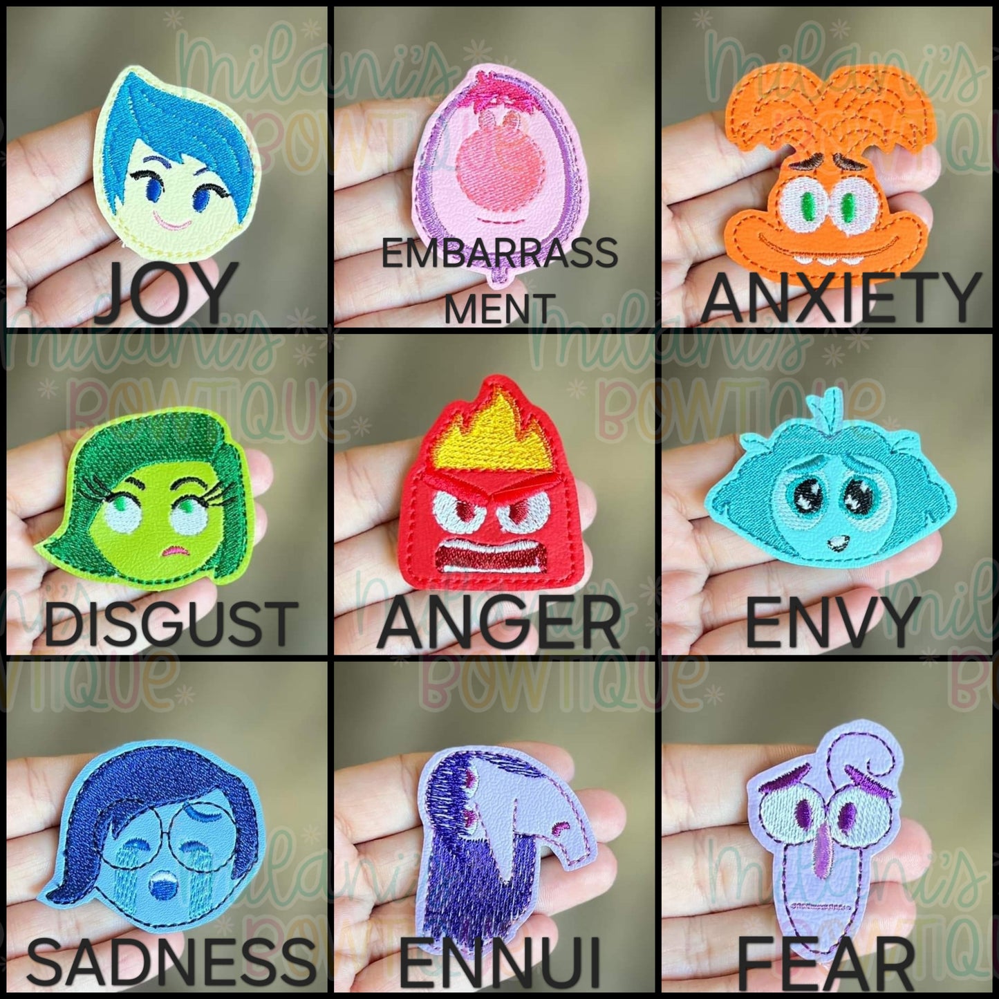 Emotions Feltie Clips