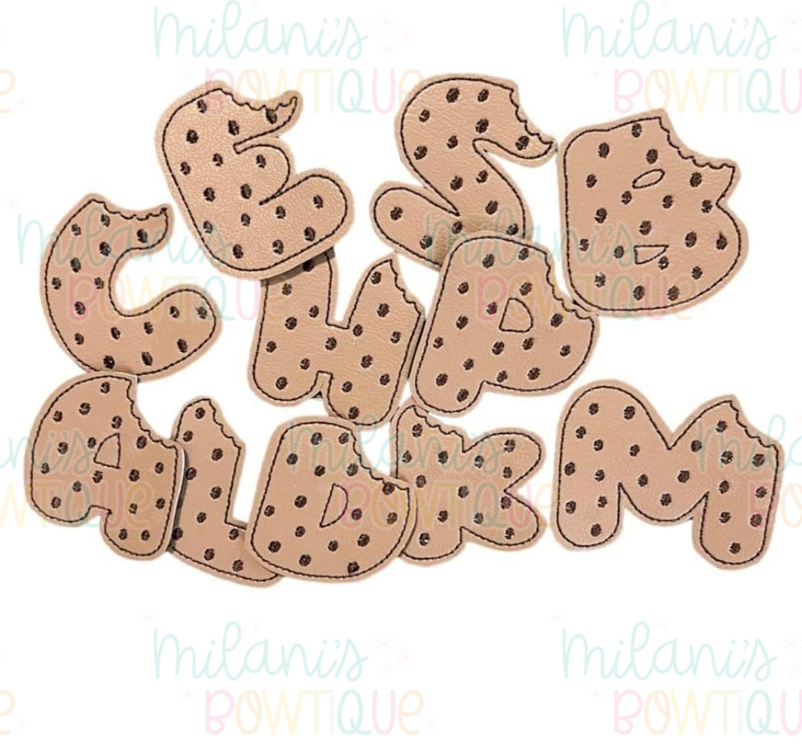 Cookie Initial Feltie Clip