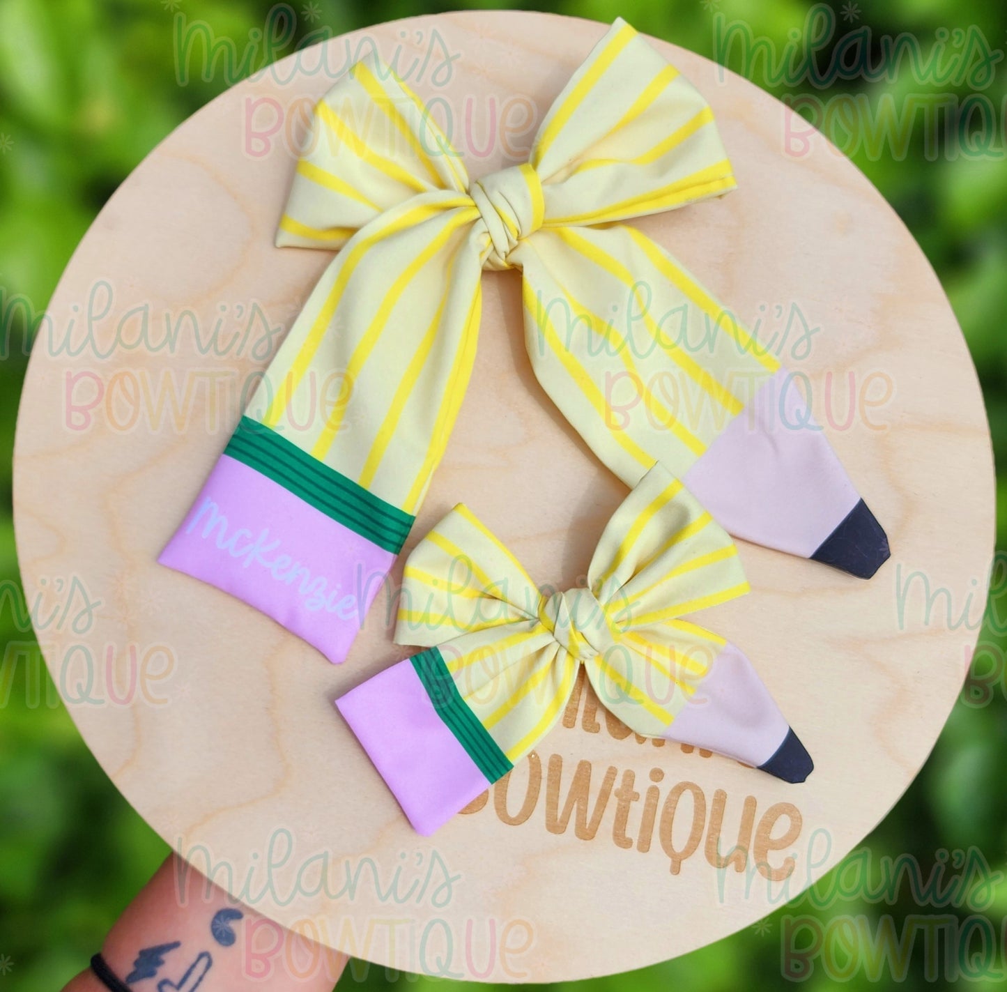Custom BTS Fabric Bows