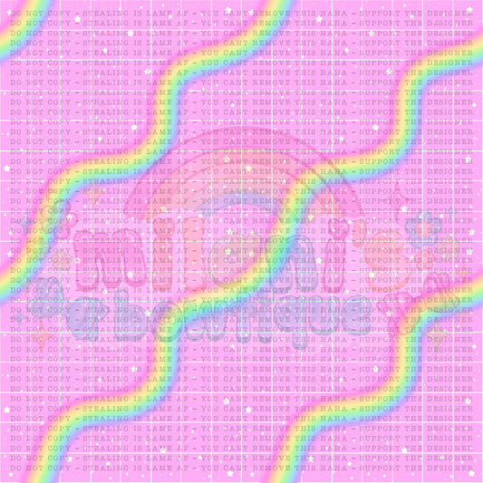 Wavy Rainbow Pink