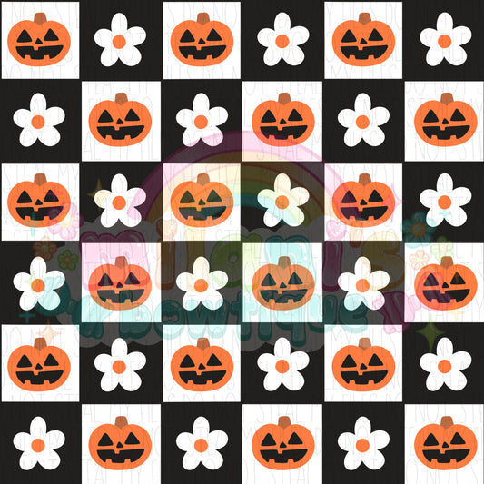 Black Pumpkin Checks