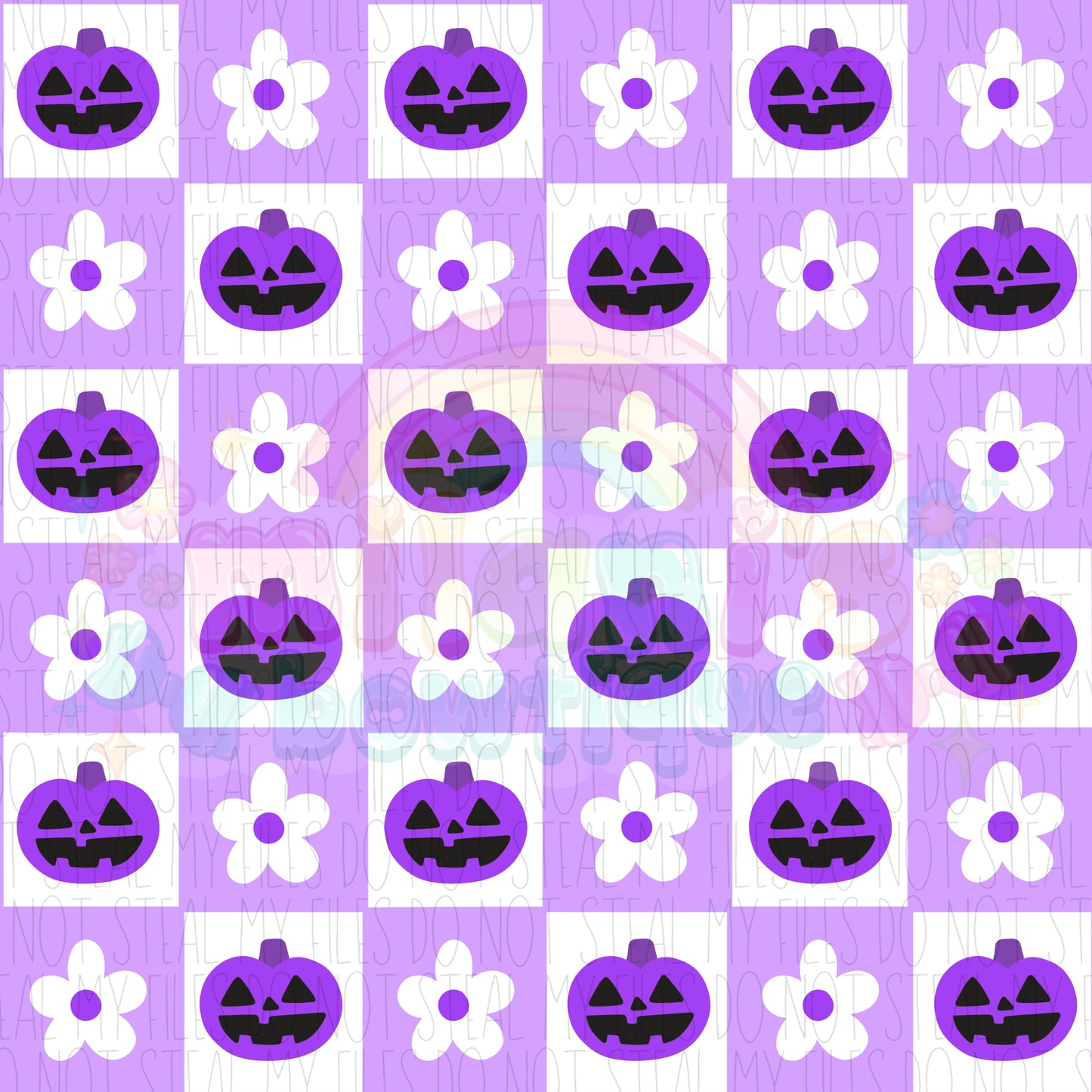 Purple Pumpkin Checks