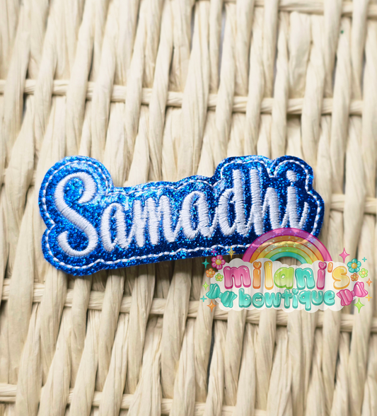 Custom Name Feltie Clip