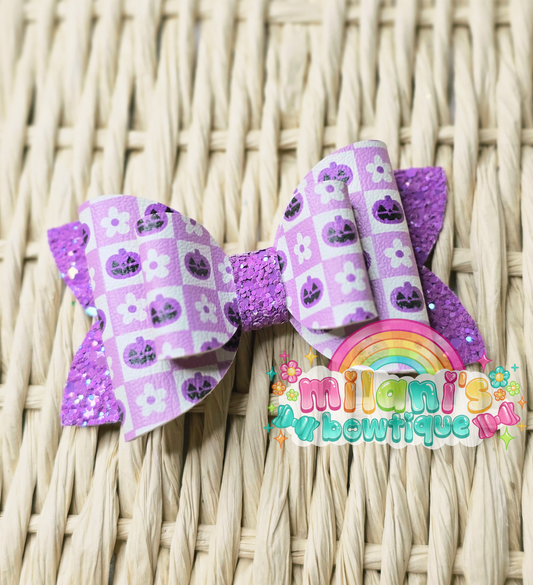 Purple Pumpkin Checks