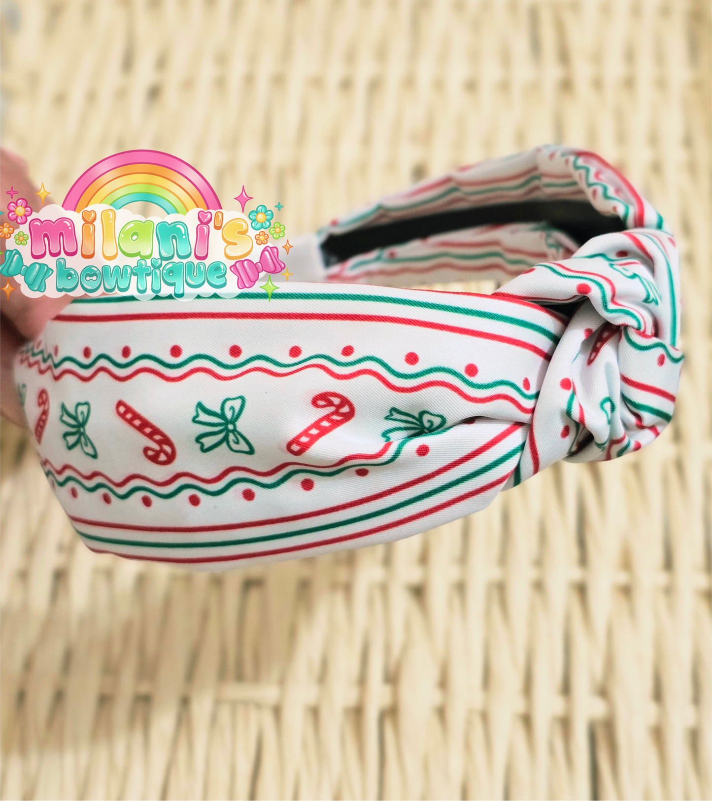 Coquette Green Candy Canes