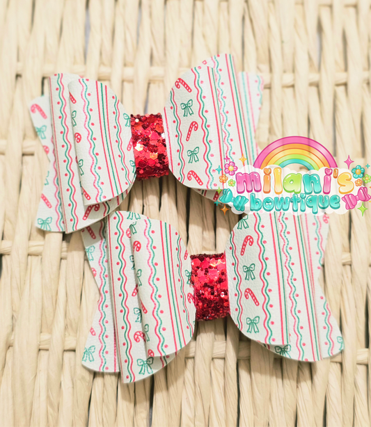 Coquette Candy Canes Green