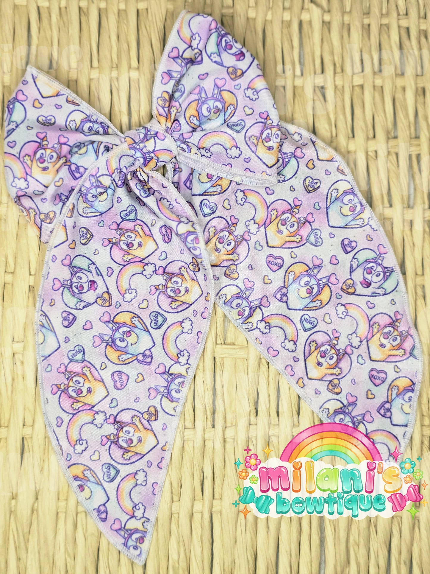 Heeler Vday Hearts Tie-dye