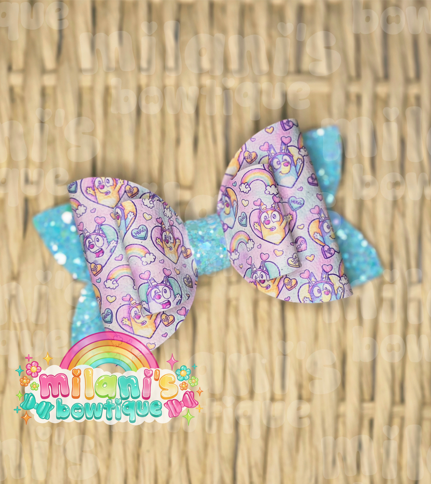 Heeler Vday Hearts Tie-dye