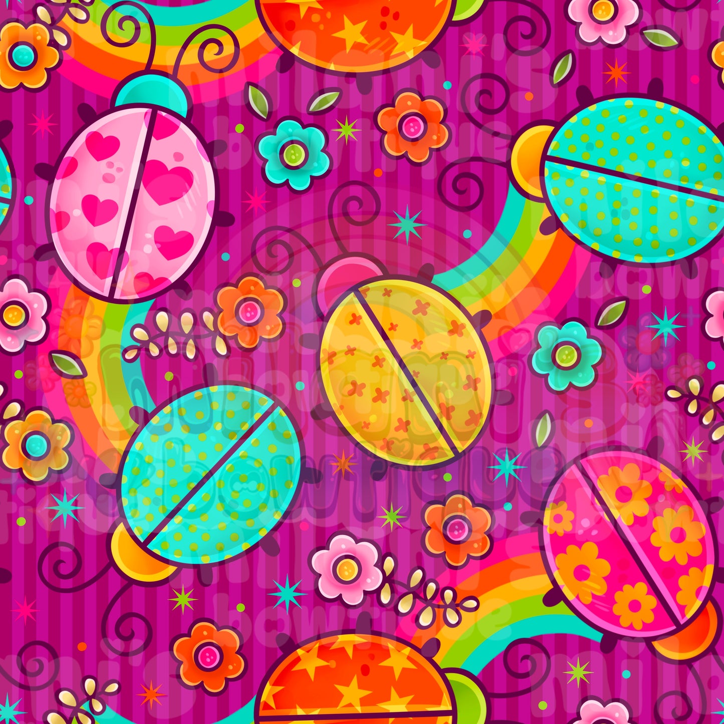 Retro Ladybugs