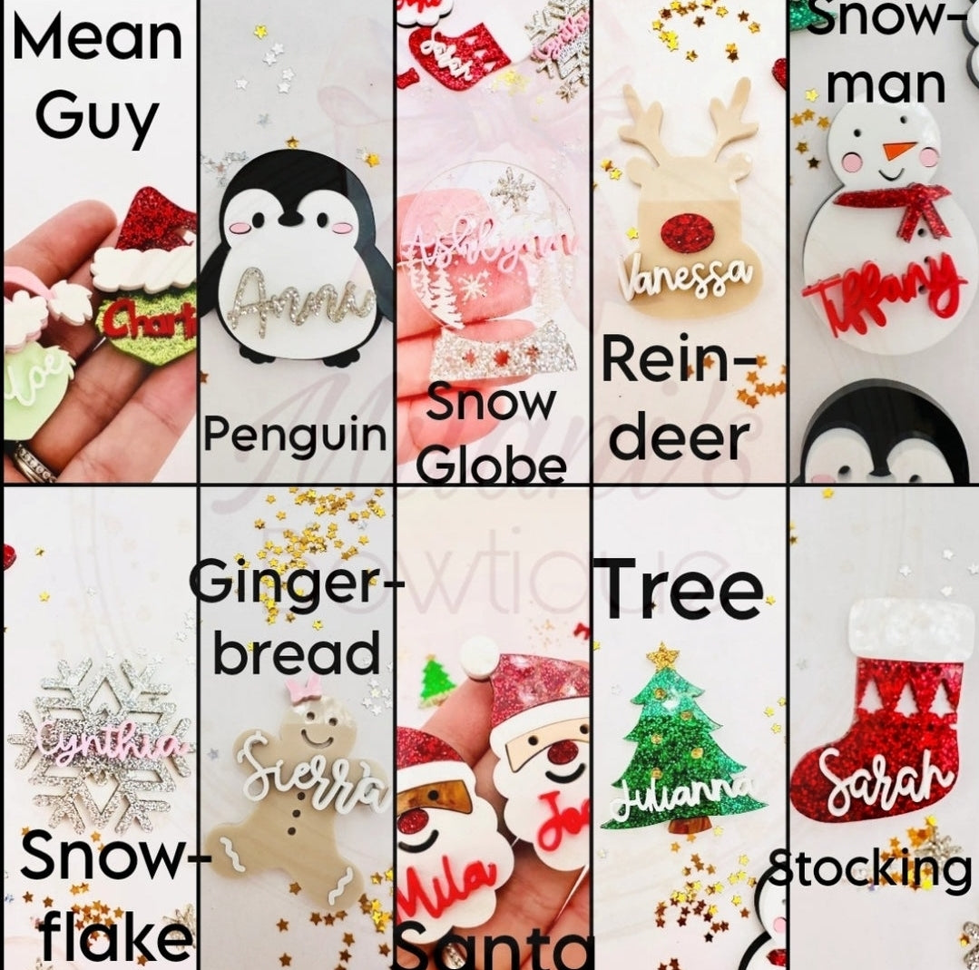 Custom Christmas Ornaments