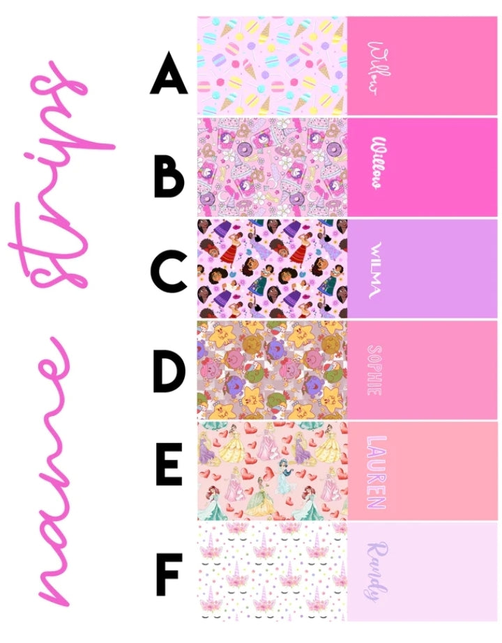 Custom Name Puff Bows