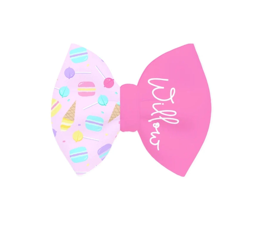 Custom Name Puff Bows