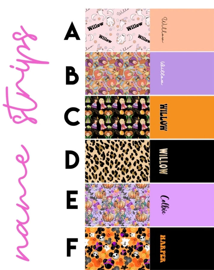 Custom Name Puff Bows