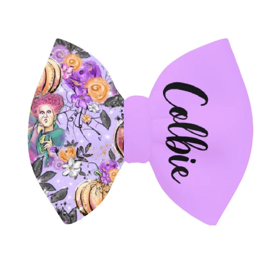 Custom Name Puff Bows