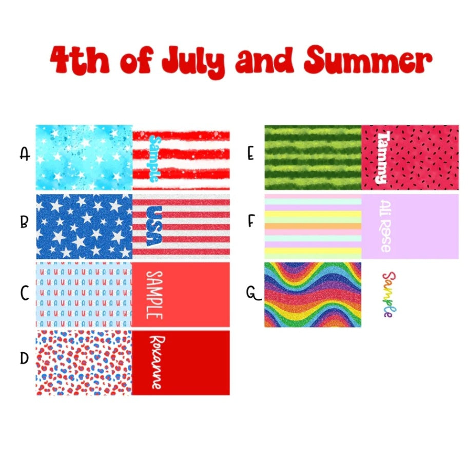 Custom Name Puff Bows