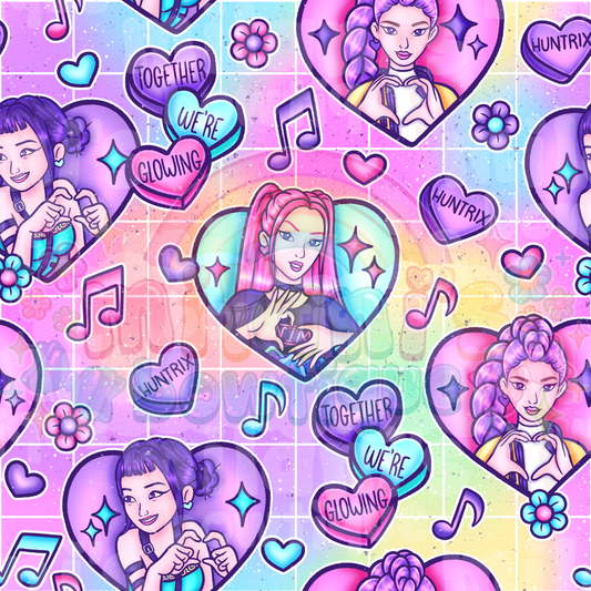 Girl Pop Vday Hearts