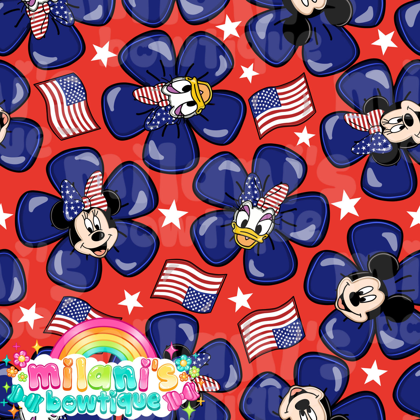 Patriotic Mouse Flowers
