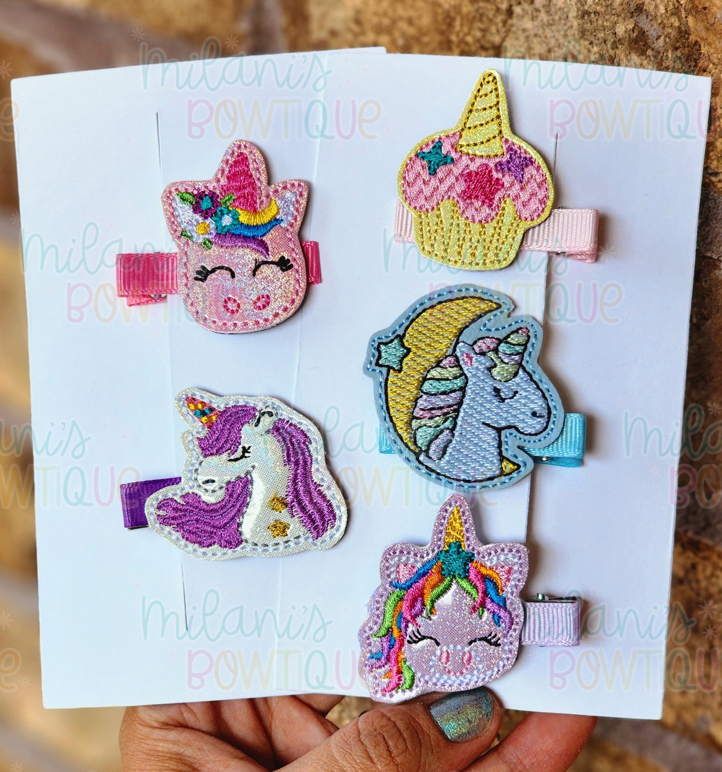 Unicorn Feltie Clips