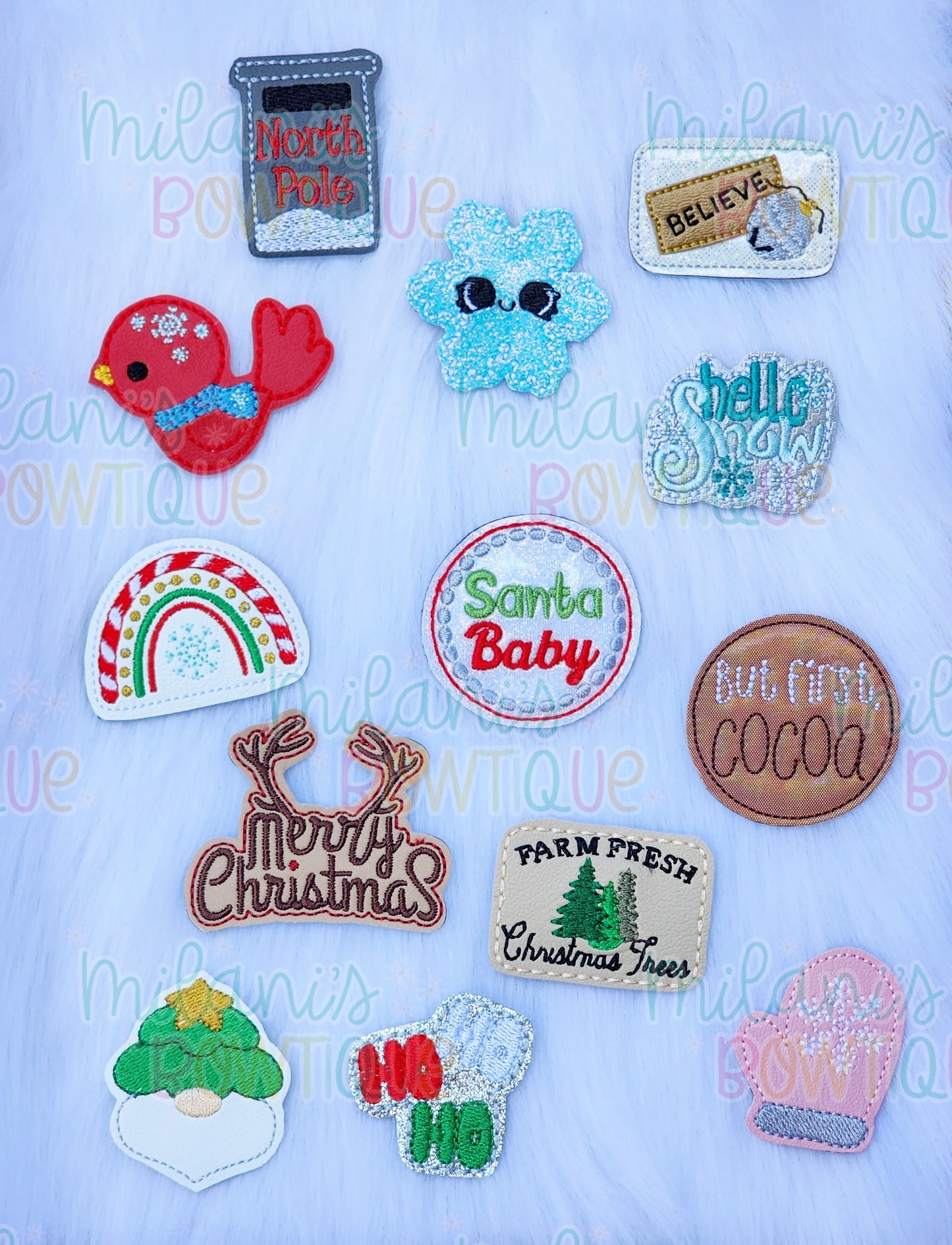 Winter Feltie Clips