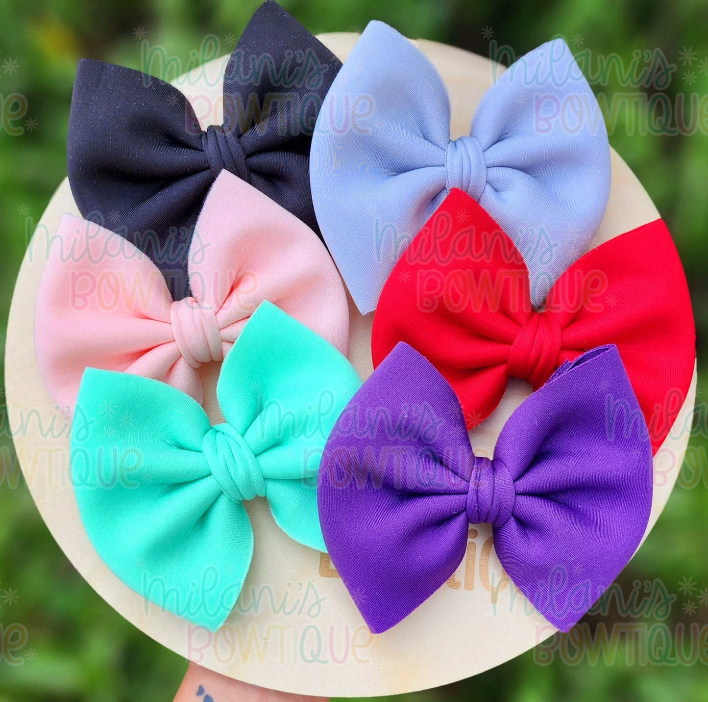 Solid Puff Bows